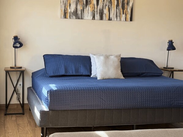 1 bedroom, iron/ironing board, travel crib, WiFi