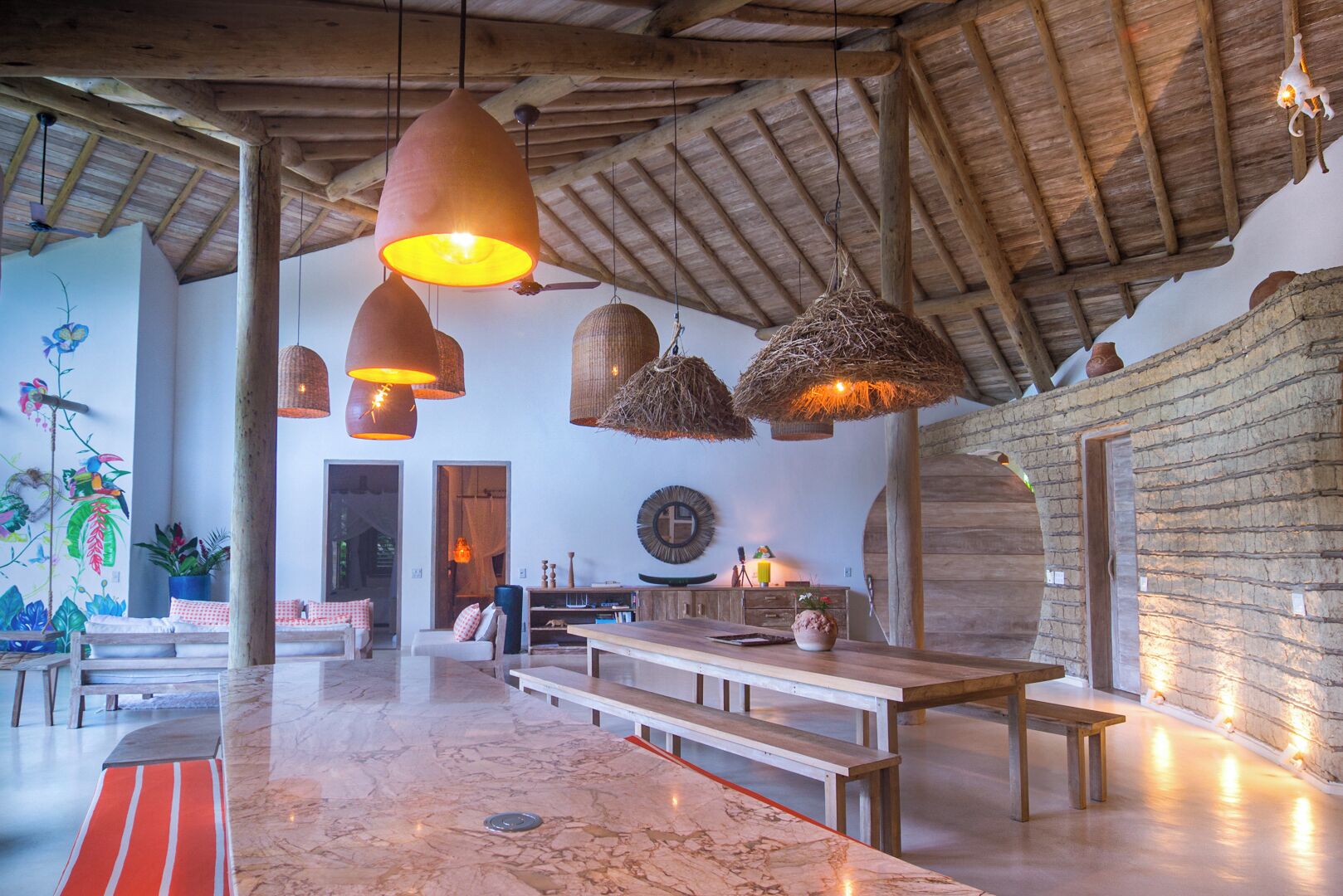 Casa superluxo, vista para o jardim | Área de estar