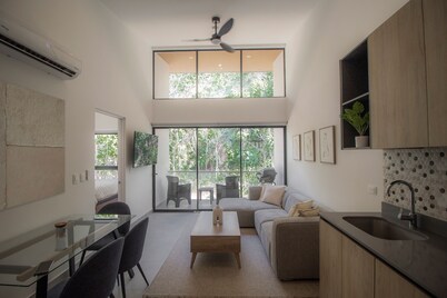 2-bedroom condo in Blue Zone with direct beach access.