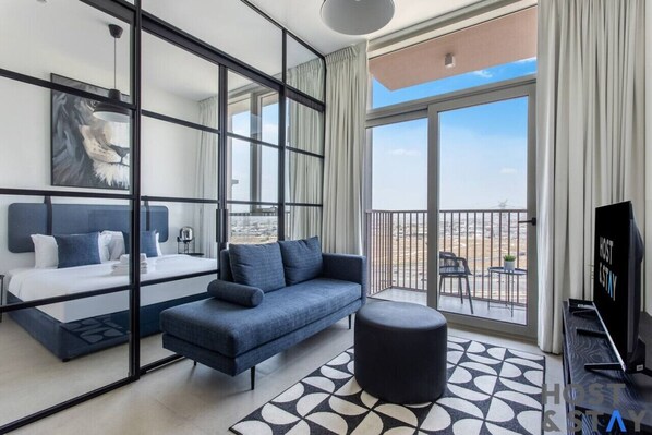 TV, table football, books - Serene 1BR Getaway In Collective (Dubai)