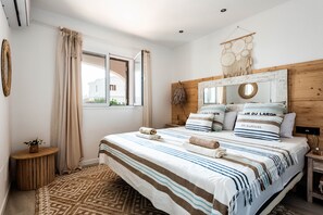 5 slaapkamers, een strijkplank/strijkijzer, gratis wifi, beddengoed