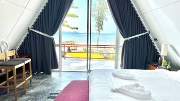 Basic-villa - balkon - strandudsigt | Gratis Wi-Fi