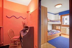 Apartamento família, 2 quartos, sacada (Appartamento Fraiteve Ski In Ski Out)