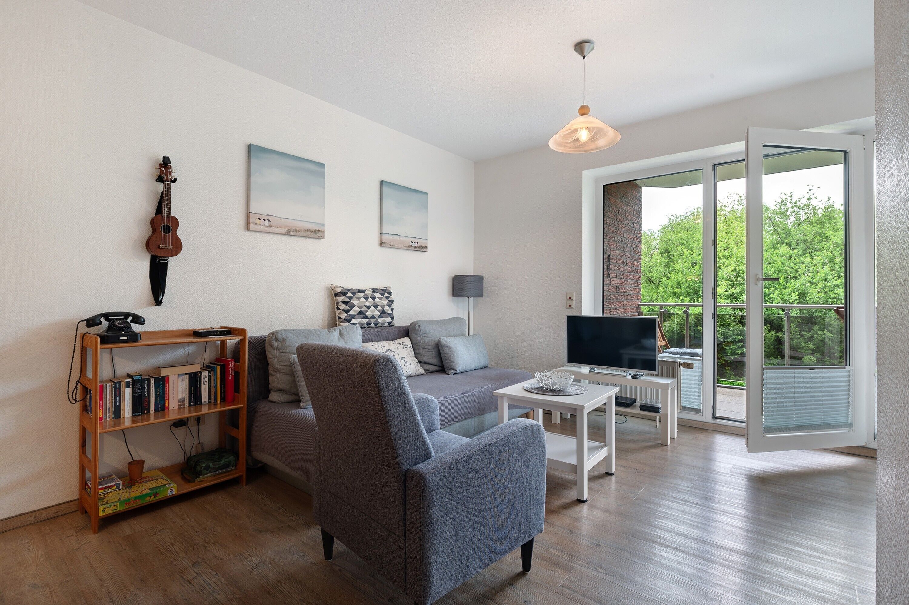 Tv, dvd-spelare och en stereo