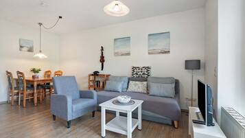 TV, DVD player, stereo