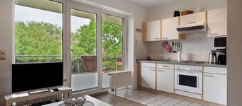 Apartamento 'Wurster Nordseeküste' con balcón y wifi
