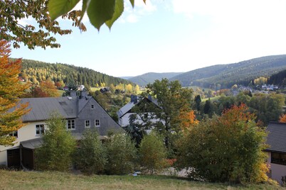 Holiday Home 'Zum Grünen Hirsch Stolln' with Mountain View, Private Terrace and Wi-Fi