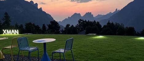 Outdoor wedding area