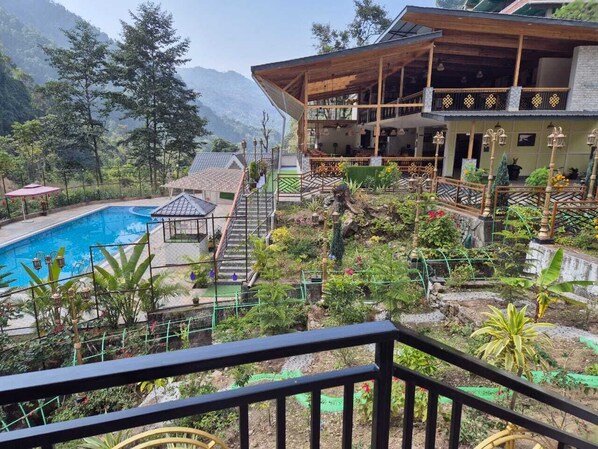 Vue depuis l’hébergement