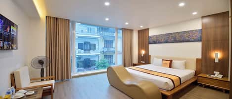 Luxury Room, City View | Iron/ironing board, free WiFi