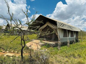 Eenvoudige tweepersoonskamer, uitzicht op bergen | Een strijkplank/strijkijzer