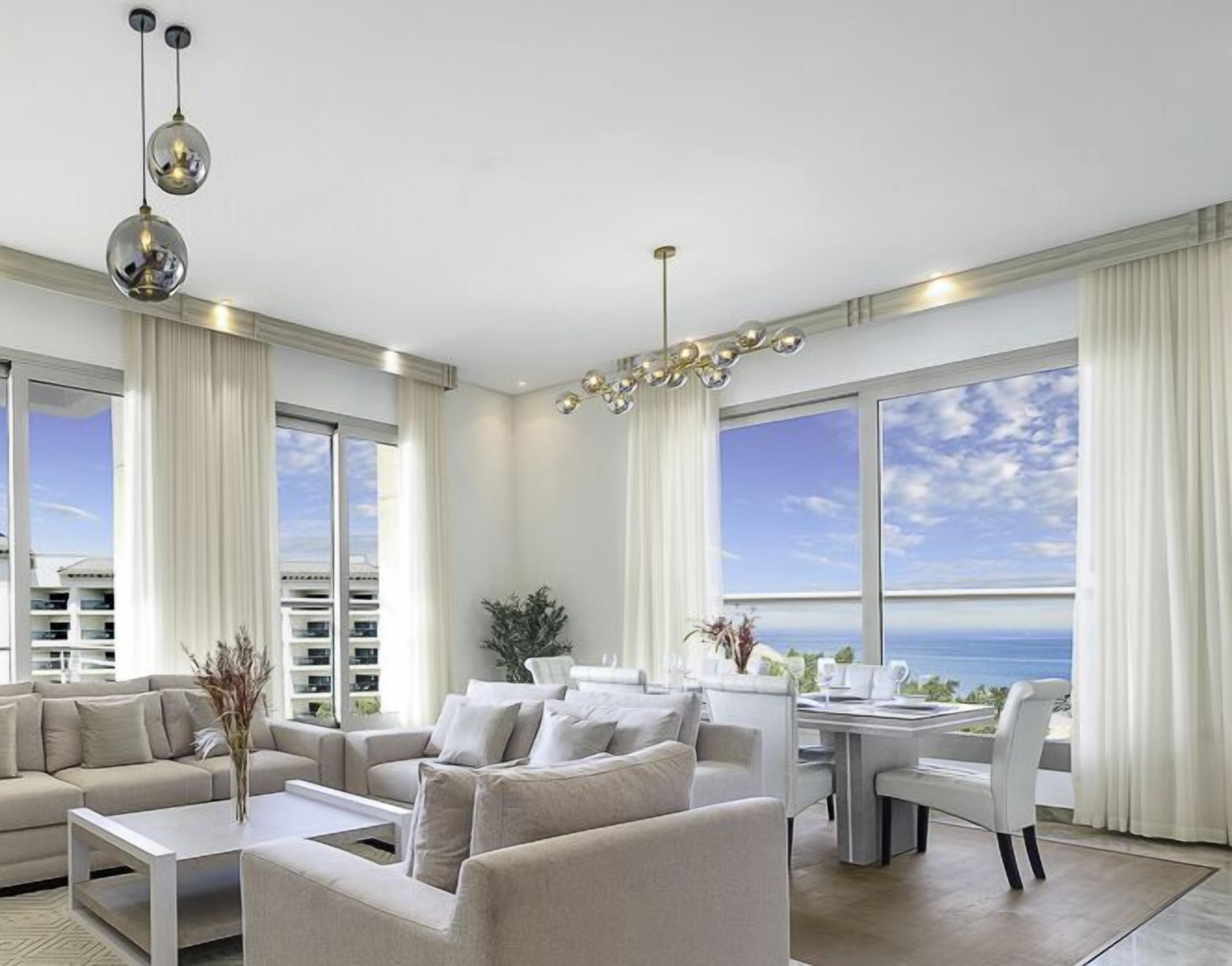 Apartment, Balcony, Sea View | Living area | Flat-screen TV