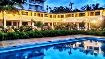 Façana frontal de l'allotjament