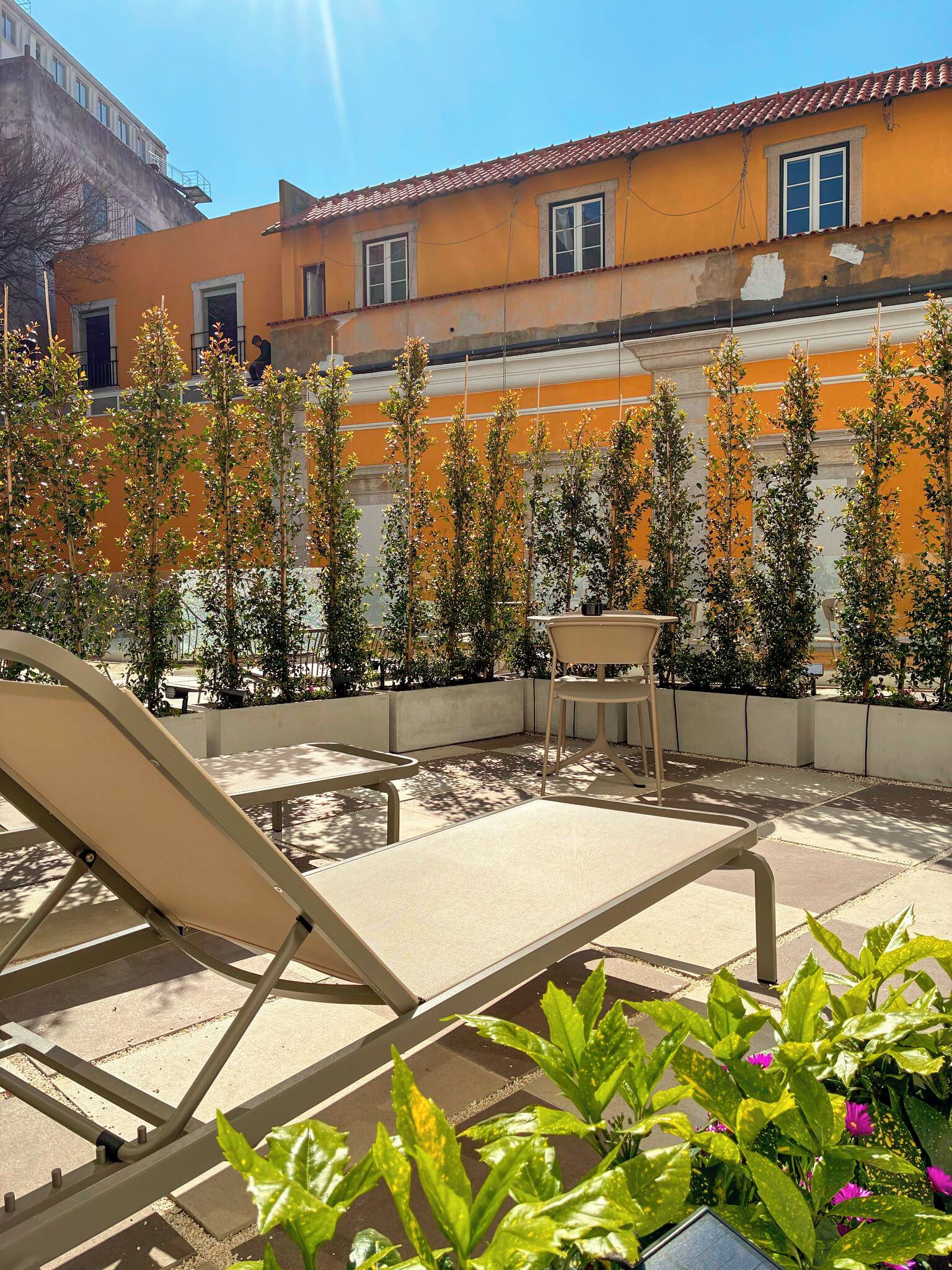 Estúdio premium, vista para o jardim | Cofres nos quartos, escrivaninha, espaço de trabalho para notebook