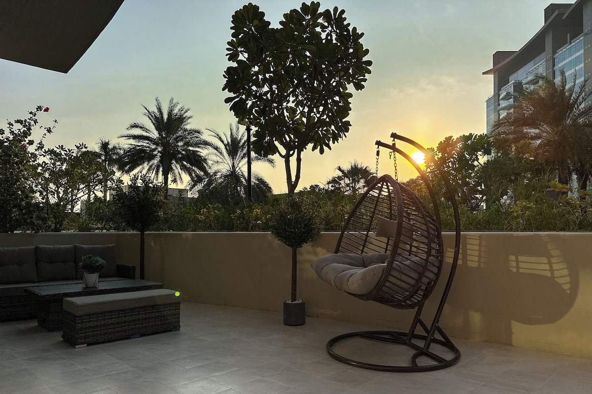 Luxury Apartment, 1 Bedroom, Garden View, Beachside | Terrace/patio
