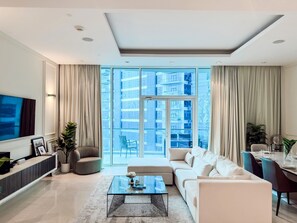 Luxury Apartment, Sea View, Beachfront | Living area