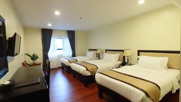 In-room safe, desk, laptop workspace, iron/ironing board