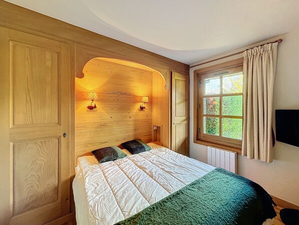 2 bedrooms - Comfortable 2-room apartment with garden, parking, facing Mont Blanc (Combloux)