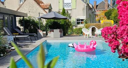 Chambres d'hĂŽtes avec piscine, cuisine et jardin Ă Messas