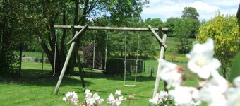 Family home with fireplace, garden, and WiFi in Esley, Vosges