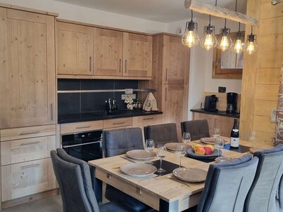 Luxury 3-room apt., private spa, ski-in/ski-out