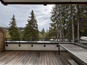 Terrace/patio - Luxury 3-room apt., private spa, ski-in/ski-out (Les Saisies)