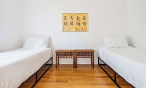 4 bedrooms, iron/ironing board, travel crib, WiFi