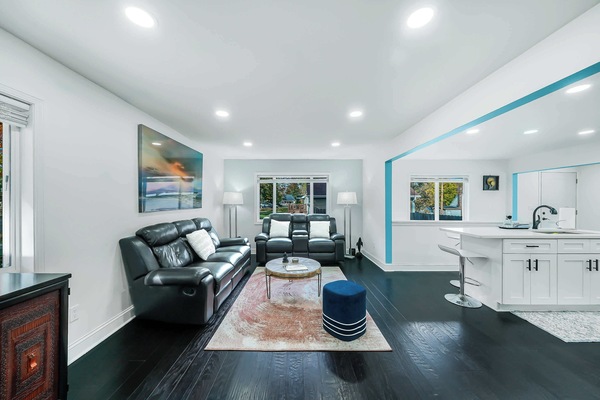 Modern spacious living area