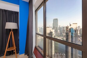 Luxury Apartment, City View, Beachside | 2 bedrooms, in-room safe, blackout drapes, iron/ironing board - Panoramic Spacious City View 2BR Escape (Dubai)