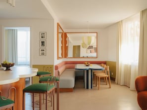 Penthouse Apartment | Living area | 50-inch flat-screen TV with satellite channels, Netflix - Edgar Suites Cannes (Cannes)