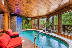 Indoor pool, a heated pool