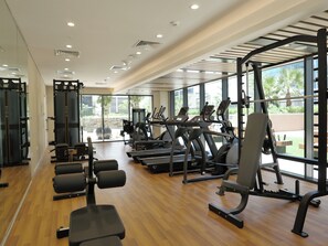 Stay fit and active in our well-equipped gym with treadmills, stationary bikes, and weight machines.