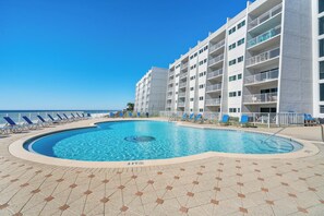 A heated pool
