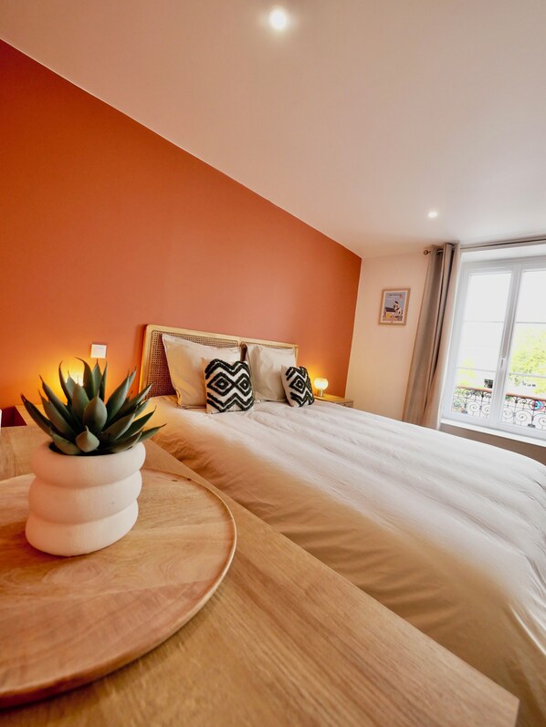 1 habitación, cuna de viaje, wifi gratis y ropa de cama