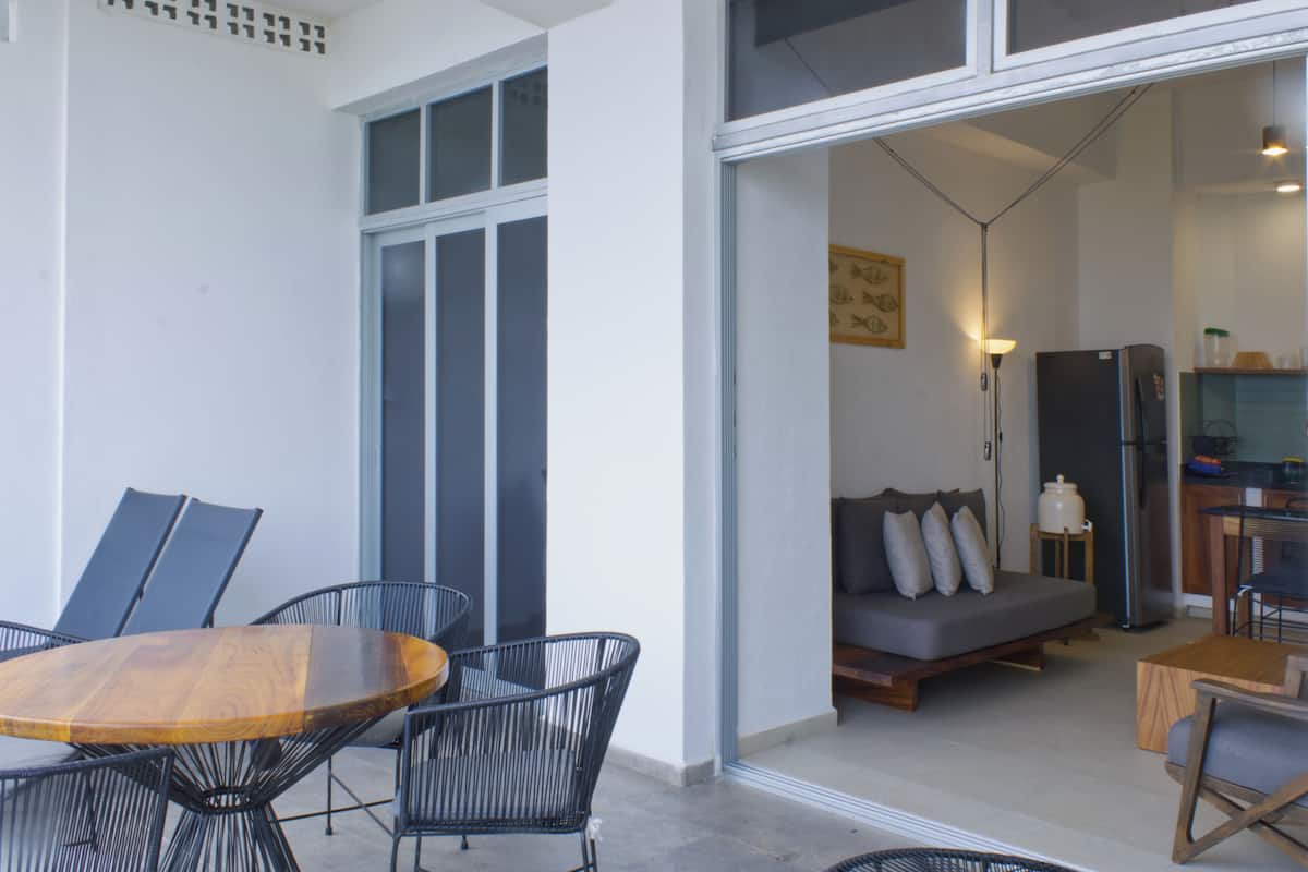 Junior Apartment, Pool View | Balcony