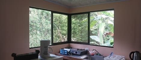 Family Apartment, Patio, Garden View | In-room dining