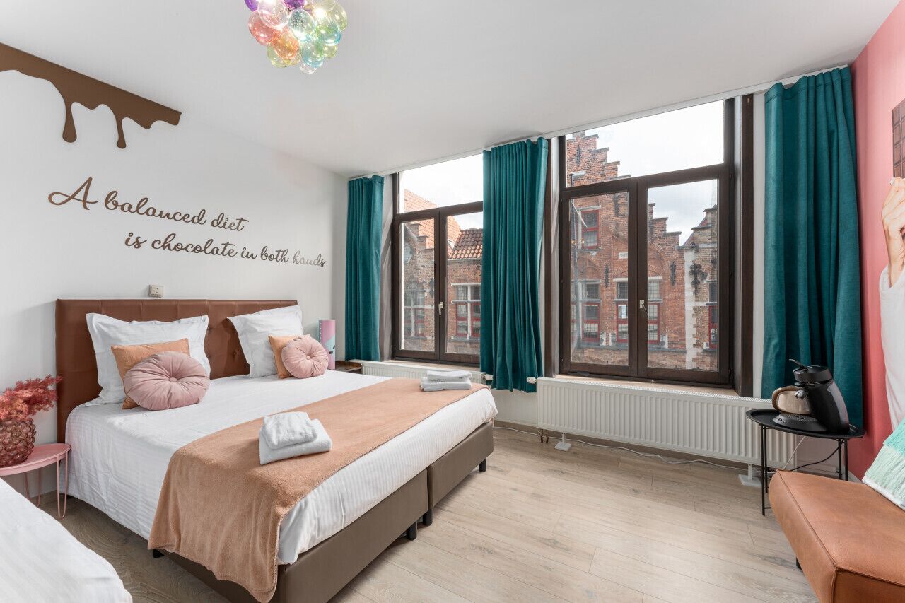 1 slaapkamer, een bureau, gratis wifi, beddengoed