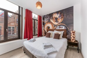 1 slaapkamer, een bureau, gratis wifi, beddengoed