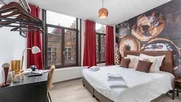 1 slaapkamer, een bureau, gratis wifi, beddengoed