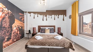 1 slaapkamer, een bureau, gratis wifi, beddengoed