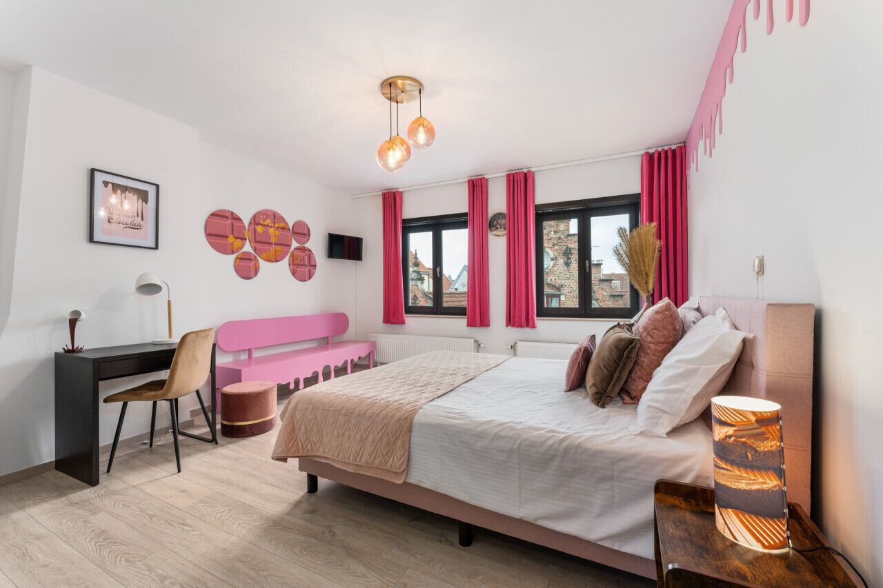 1 slaapkamer, een bureau, gratis wifi, beddengoed