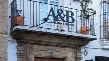 Overnatningsstedets facade