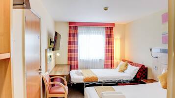Family Room, Multiple Beds | Desk, laptop workspace, iron/ironing board, bed sheets