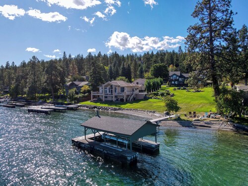 Lakefront Estate w/ Private Beach on Flathead Lake