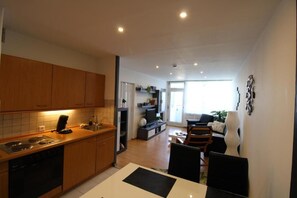 Family Condo, Balcony, Mountain View | Living area - Apartment Drachenglück (Goslar)