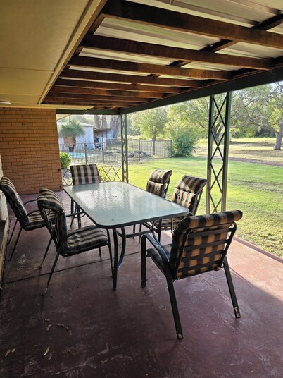 Escape to serenity at our Family stay, enveloped by majestic Tuart trees.