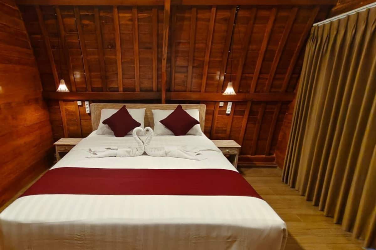Luxe tweepersoonskamer, 1 tweepersoonsbed, uitzicht op tuin | Geluiddichte muren, gratis wifi, beddengoed