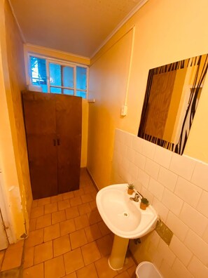 Deluxe Double or Twin Room | Bathroom | Shower, towels, soap, toilet paper - Residencial Chañarcillo (Copiapó)