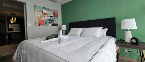 1 室のベッドルーム、アイロン / アイロン台、WiFi、ベッドシーツ