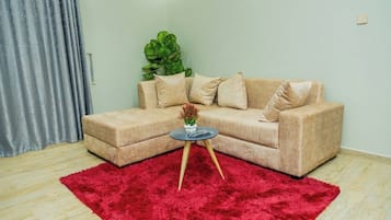 Economy Apartment, City View | Living area